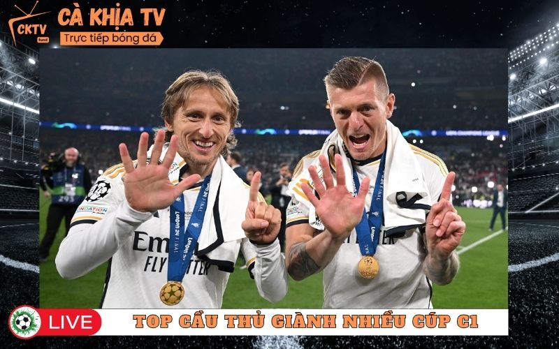 Top 7 Cầu Thủ Vô Địch Champions League Nhiều Nhất